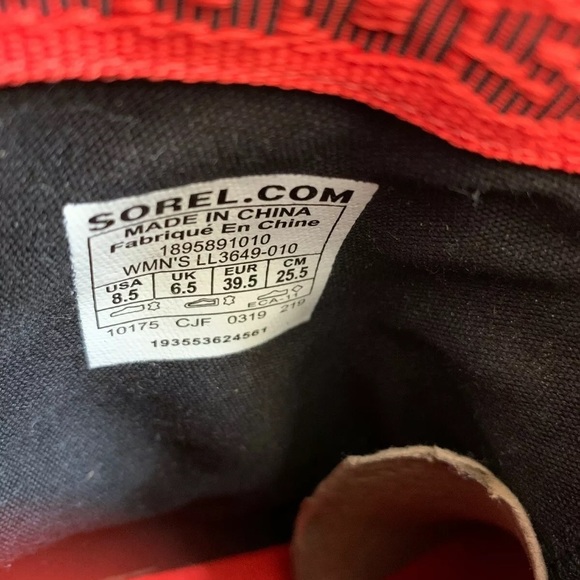 SOREL PHOENIX BOOT NEW 8.5 WOMENS BLACK ZIP - Picture 4 of 5